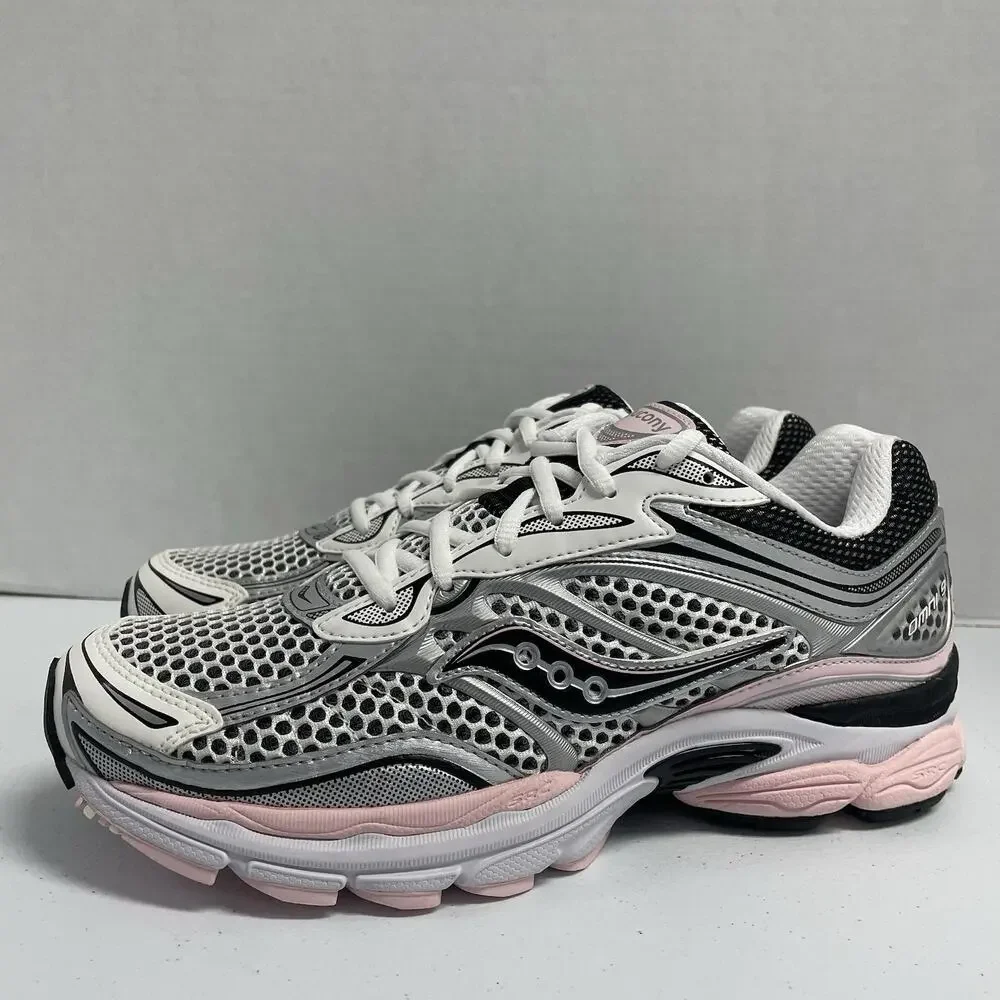 Saucony OG ProGrid Omni 9 Silver Pink S70739 16 Size 10 Men Mesh Runner Y2K
